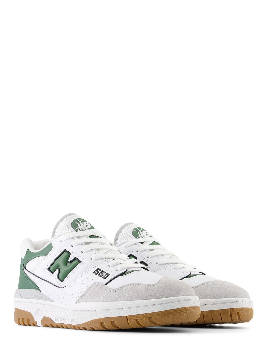 new balance Sneakers Mixte 550 Cuir Blanc/Vert