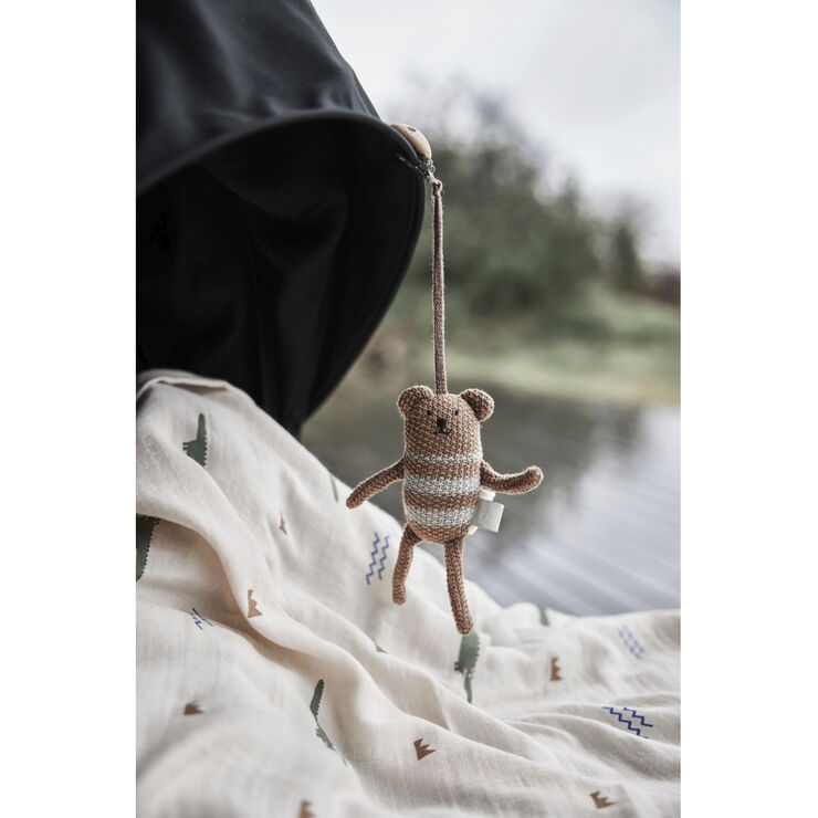 OYOY MINI Krokodille Stofbleer - Pakke med 2 Beige / olive green