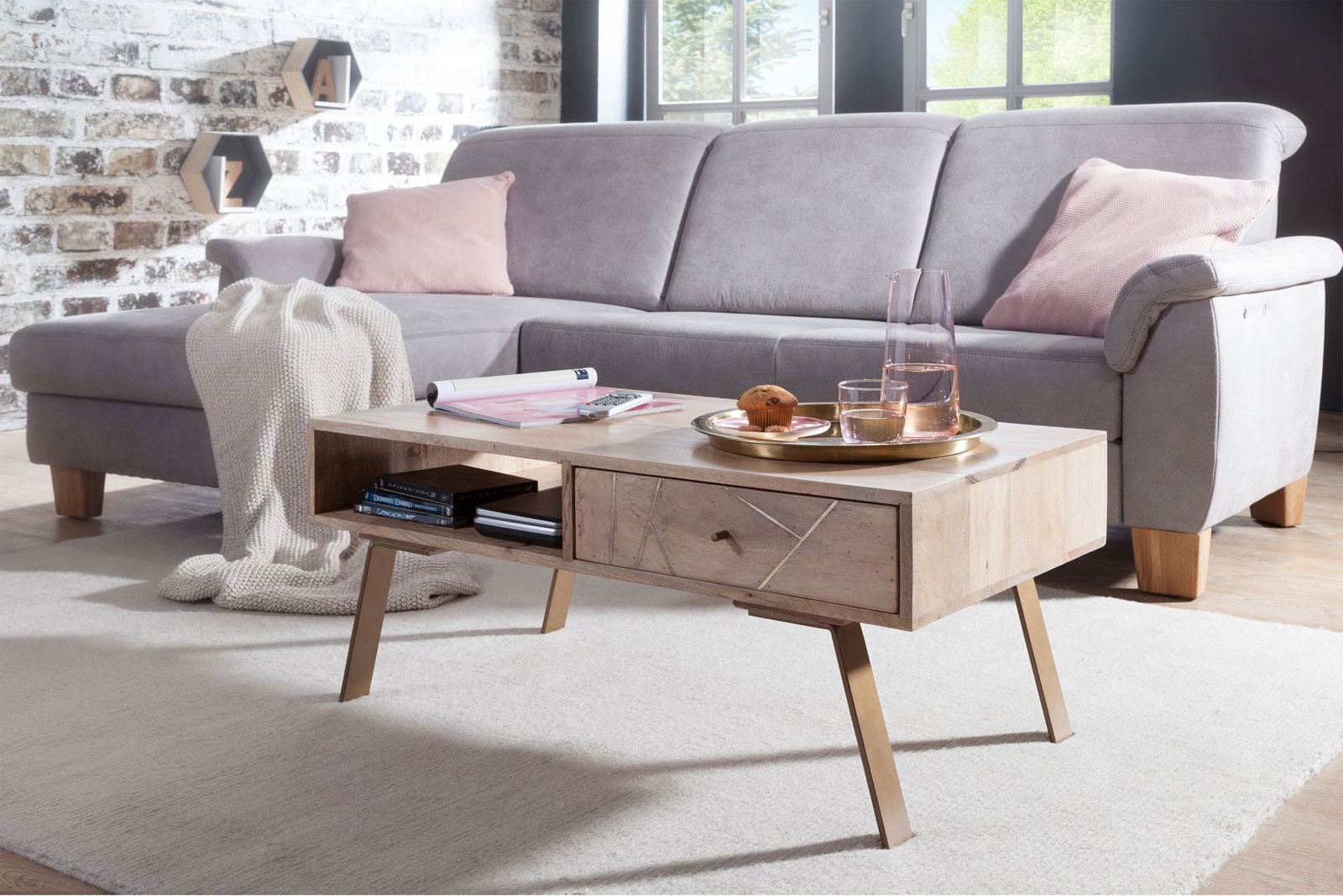 Couchtisch Sikar Massivholz Mango
