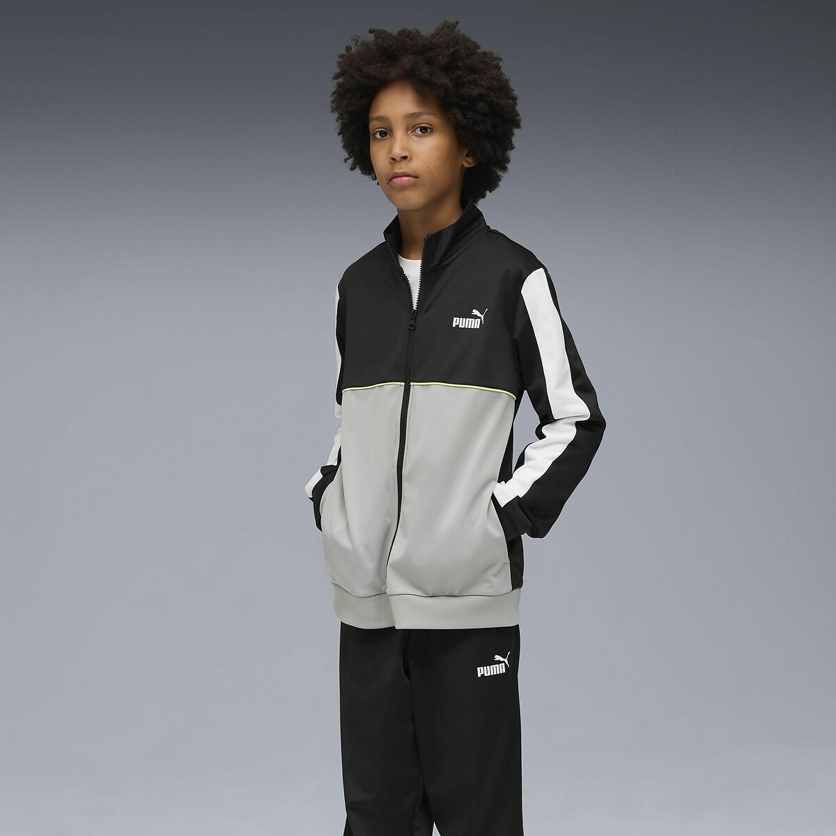 PUMA<br>Conjunto colorblock em poliéster