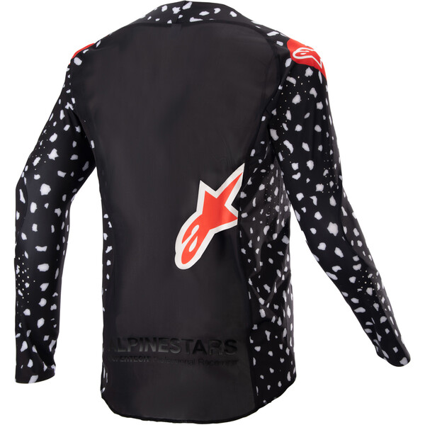 Alpinestars - Maillot enfant Youth Racer North Noir / Blanc / Rouge fluo