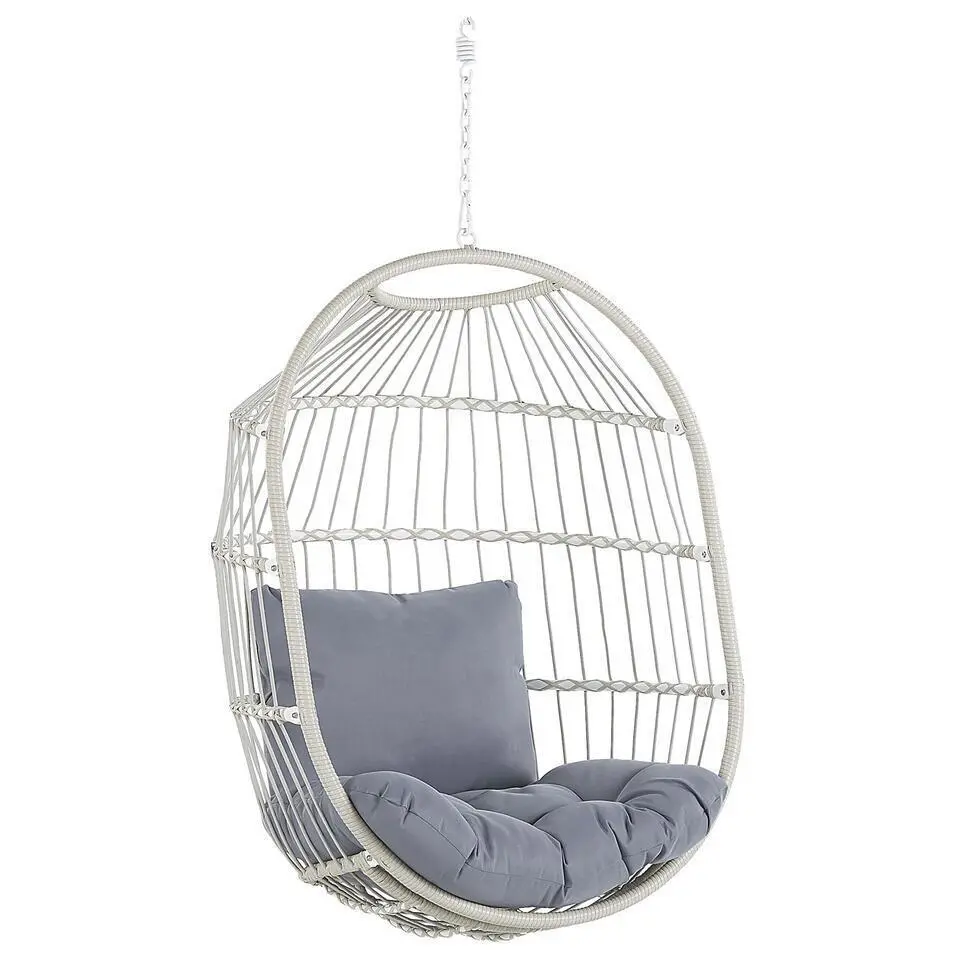ALBA - Hangstoel - Wit - PE rotan