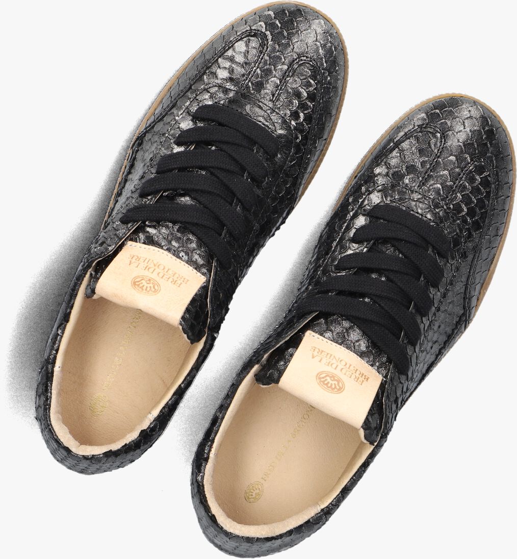 zwarte fred de la bretoniere lage sneakers pearl base