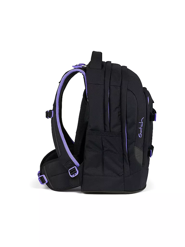 SATCH Schulrucksack Pack Purple Phantom schwarz