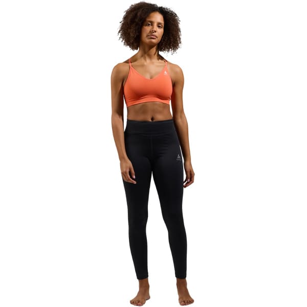 Brassière running ODLO SPORTS BRA SEAMLESS SOFT W LIVING CORAL/GREY MELANGE