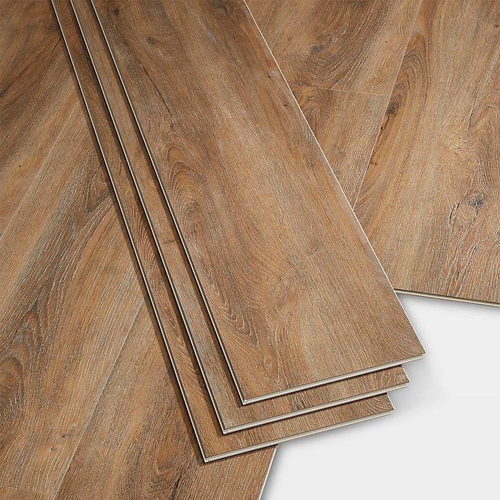 Lame PVC clipsable Jazy bois miel 22 x 122 cm GoodHome (vendue au carton)