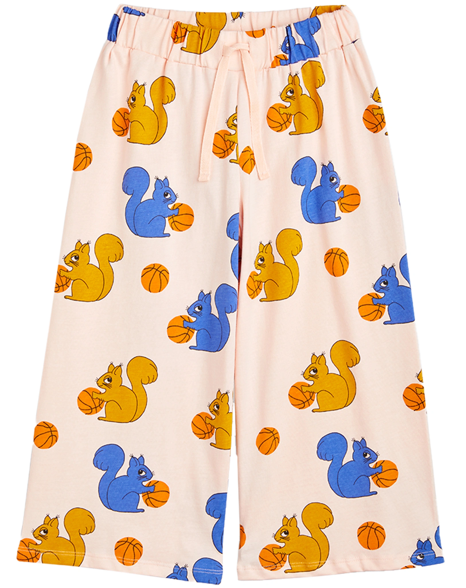 Stoffhose SQUIRRELS AOP in rosa