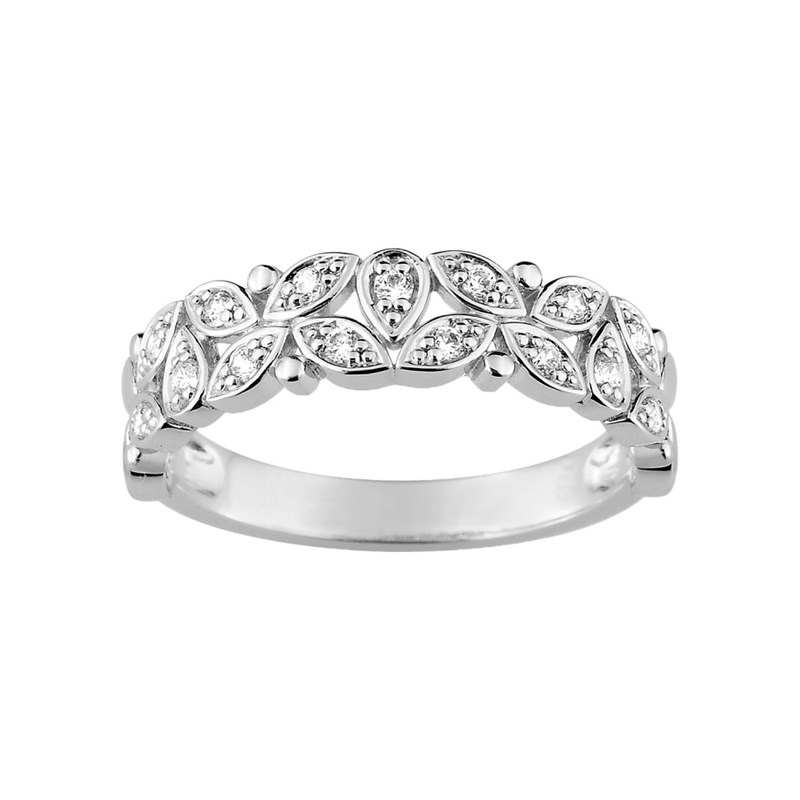 Bague femme - Oxyde de zirconium - Argent 925