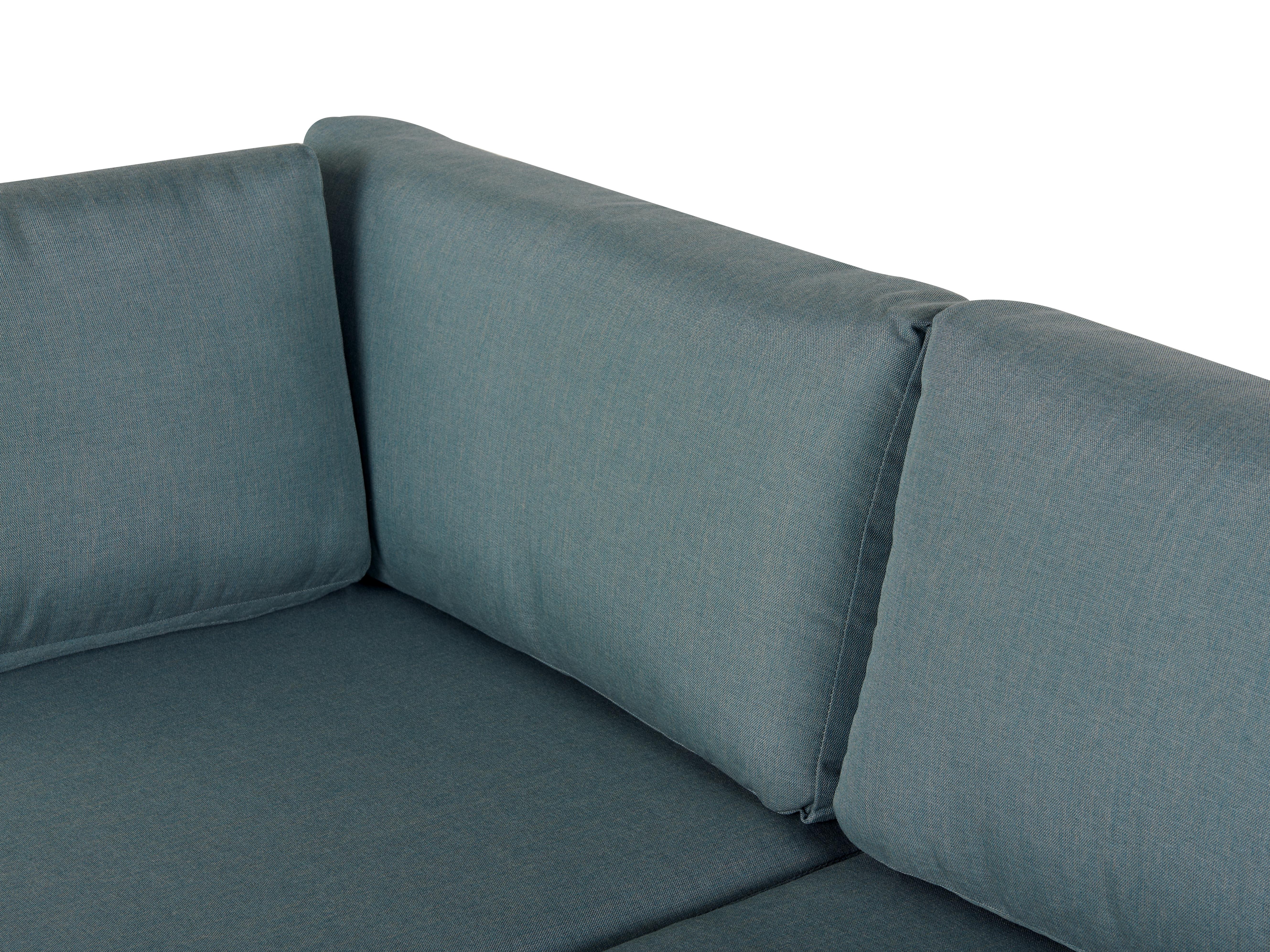 Tuin hoekloungeset met tafel 5-zits MESSINA linkszijdig Metaal Groen