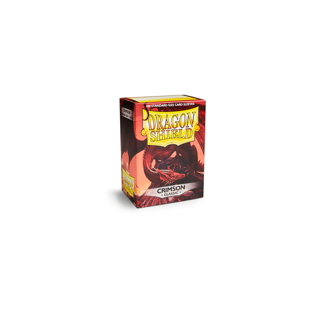 Dragon Shield - Standard 100 Sleeves : Couleur Crimson