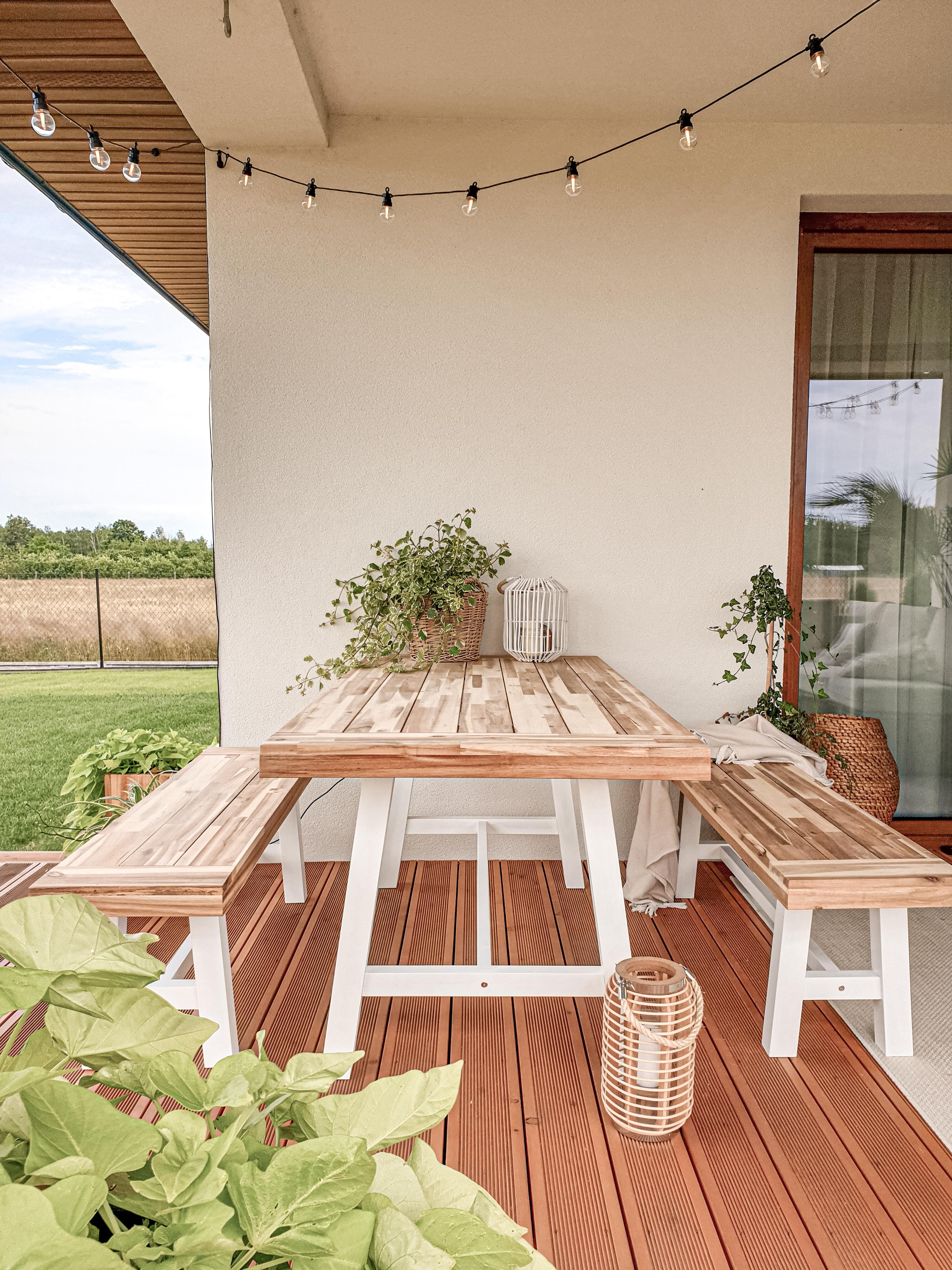Tuinset 6-zits SCANIA Acaciahout Wit