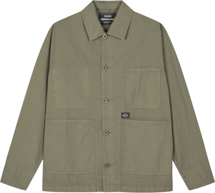 Mads Nørgaard - Copenhagen Fine Twill Chore Jacket Brun