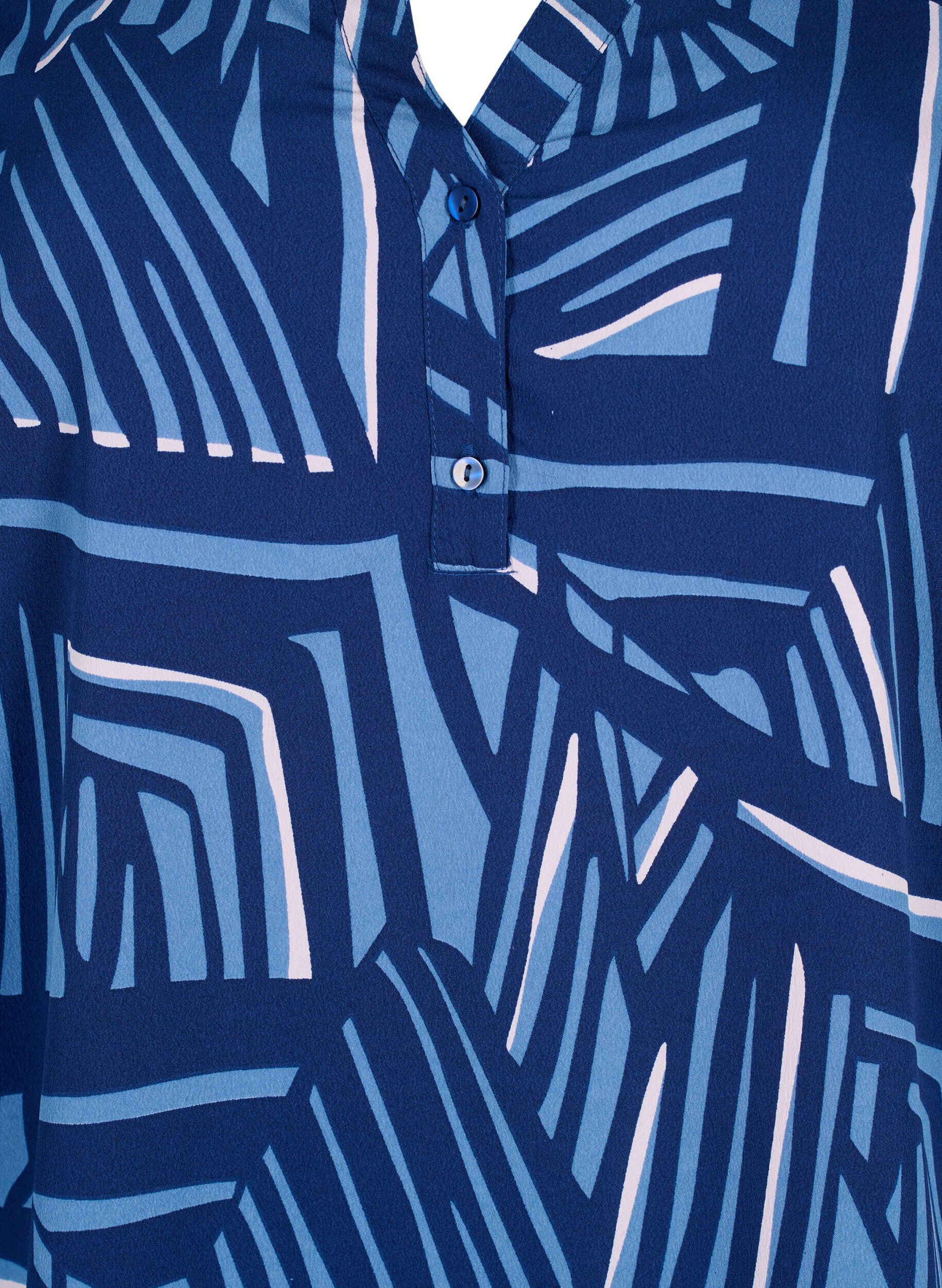 FLASH - Langærmet bluse med print