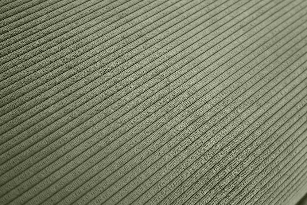 Großer Sitzhocker HEAVEN 100cm grün Cord Sofahocker abnehmbarer Bezug