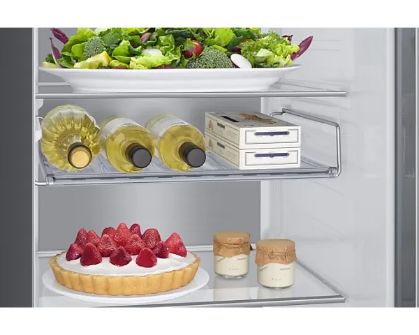 Samsung Family Hub RS6HA8891B1 - Køleskab/fryser - side-by-side med vanddispenser, isdispenser - Wi-Fi - bredde: 91.2 cm - dybde: 71.6 cm - højde: 178 cm - 614 liter - Klasse E - premium sort stål/sort