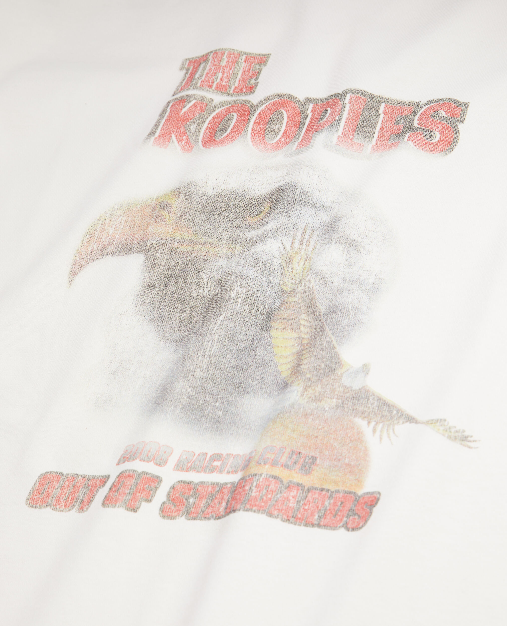 T-shirt écru avec sérigraphie Eagle