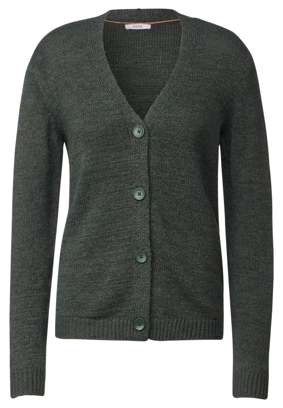 Strickmix Cardigan - strong khaki
