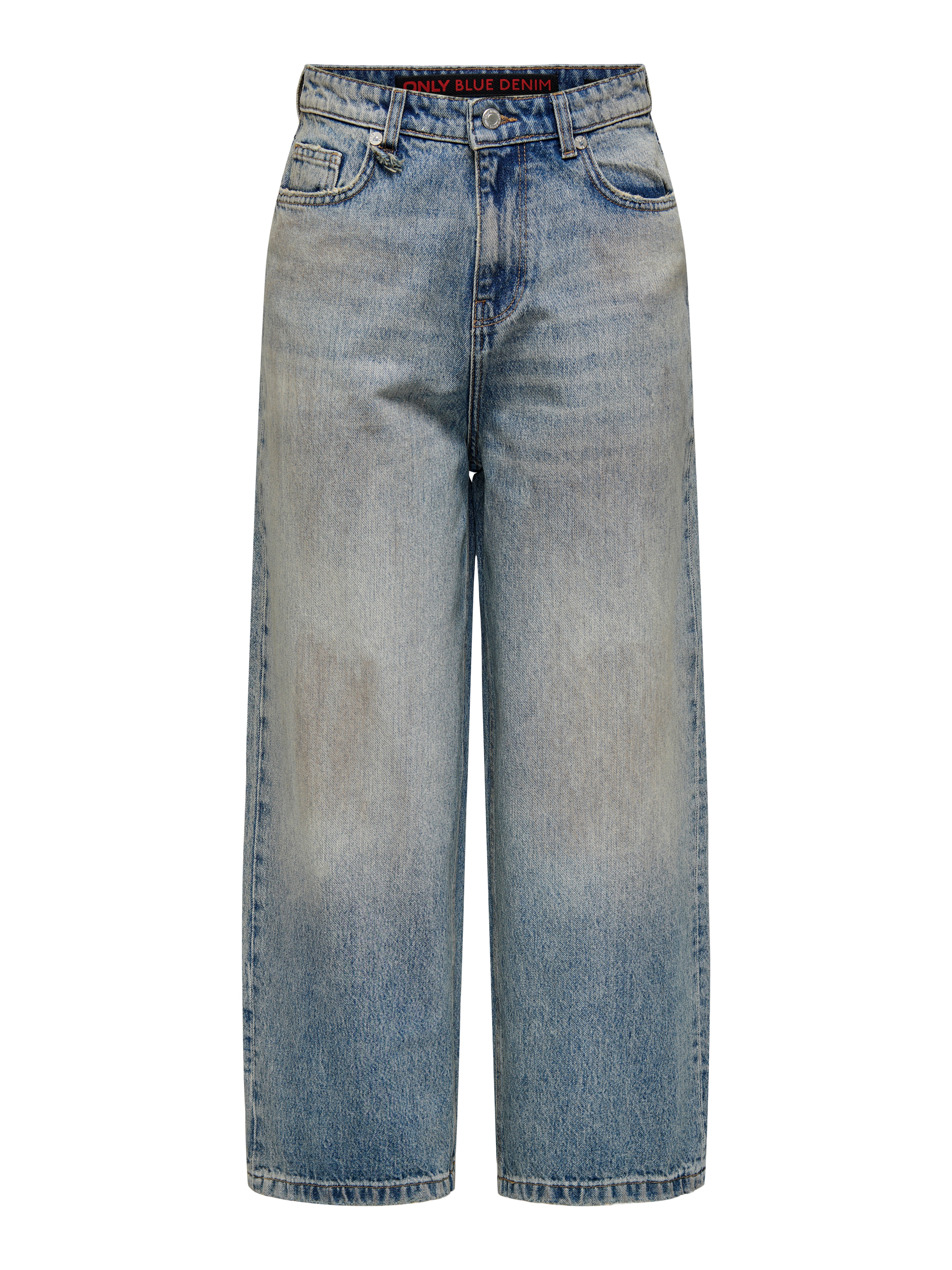 ONLLAFAYETTE Mittlere Taille Weiter Beinschnitt Jeans Light Blue Denim