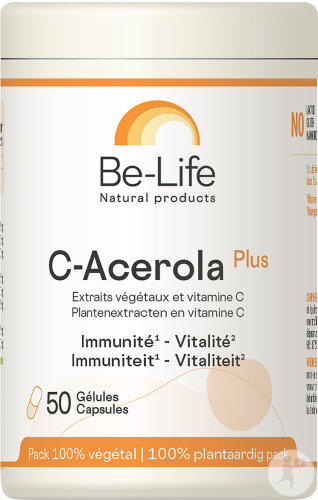 Be-Life C-Acerola Plus Immunité-Vitalité 50 Gélules