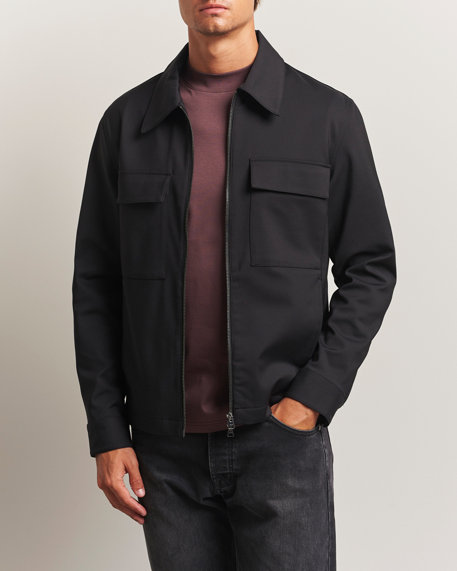NN07 Alban Technical Overshirt Black