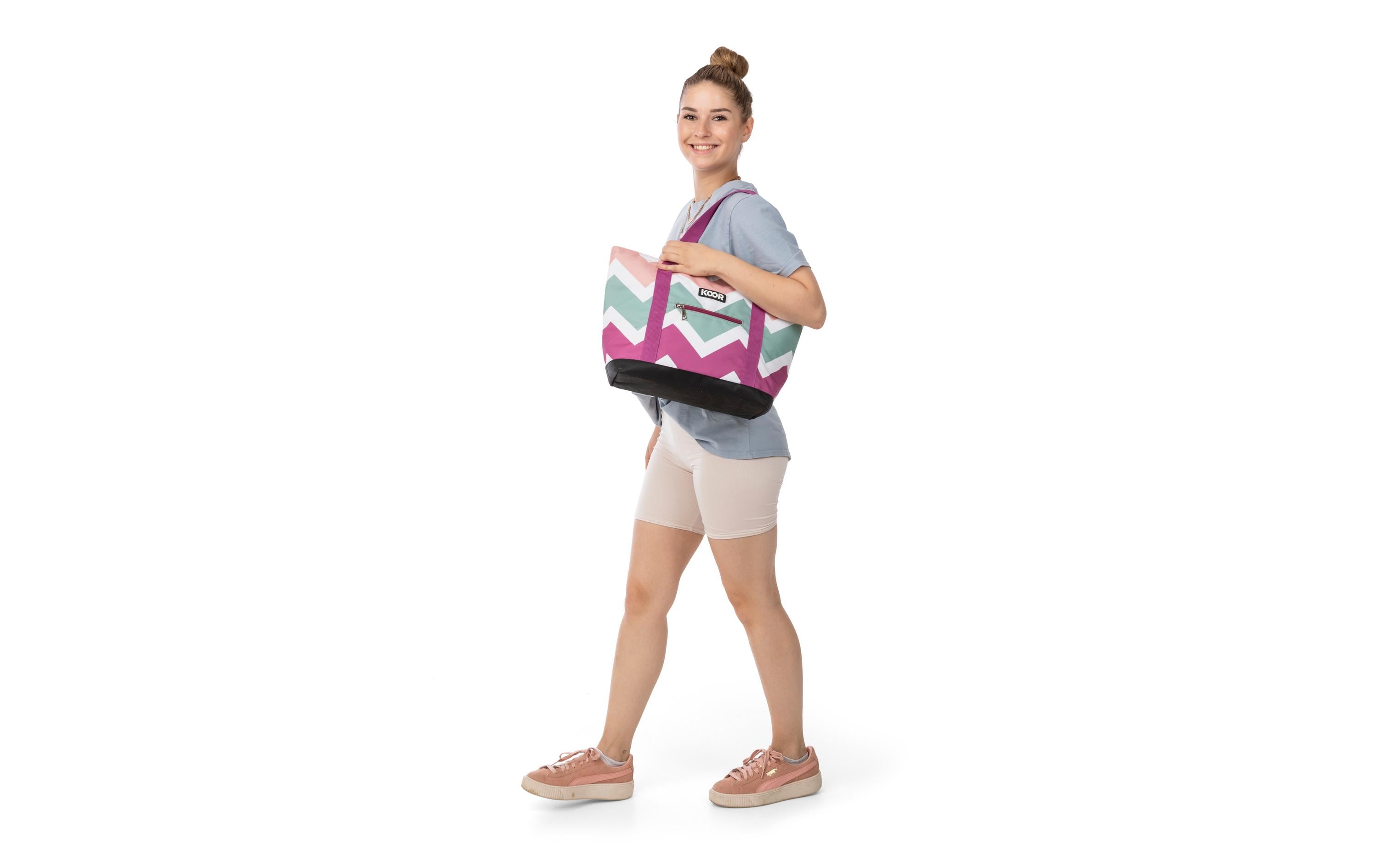 Kühltasche Shopper MonteKühltasche mit Kühlelement in trendigen Farben