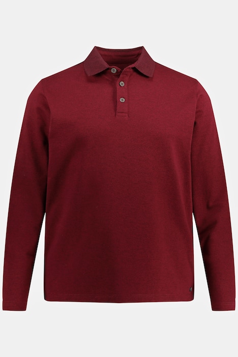 Poloshirt, Langarm, Piqué, Polokragen
