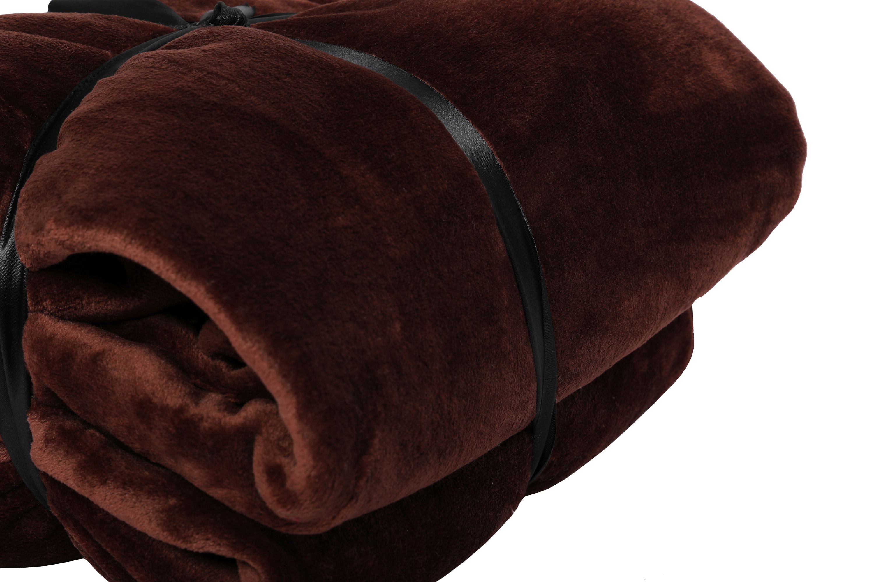 Kuscheldecke 210 x 280 cm braun
