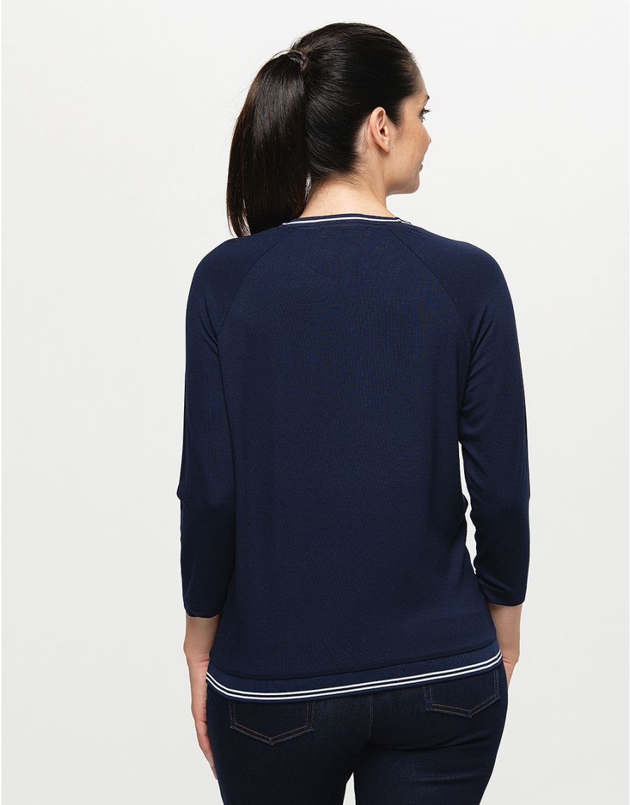 T-shirt gris marine