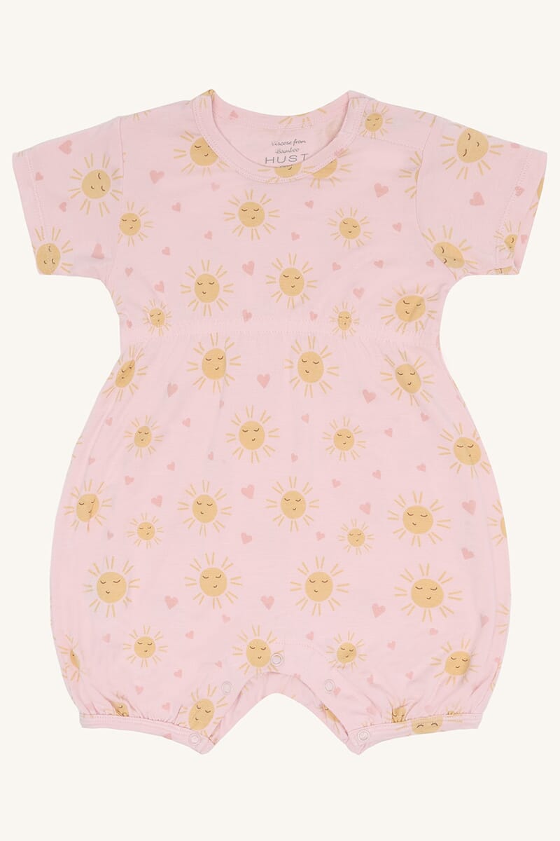 Milu Heldrakt Monkey Sun chalk pink - Hust & Claire - Rumpetroll