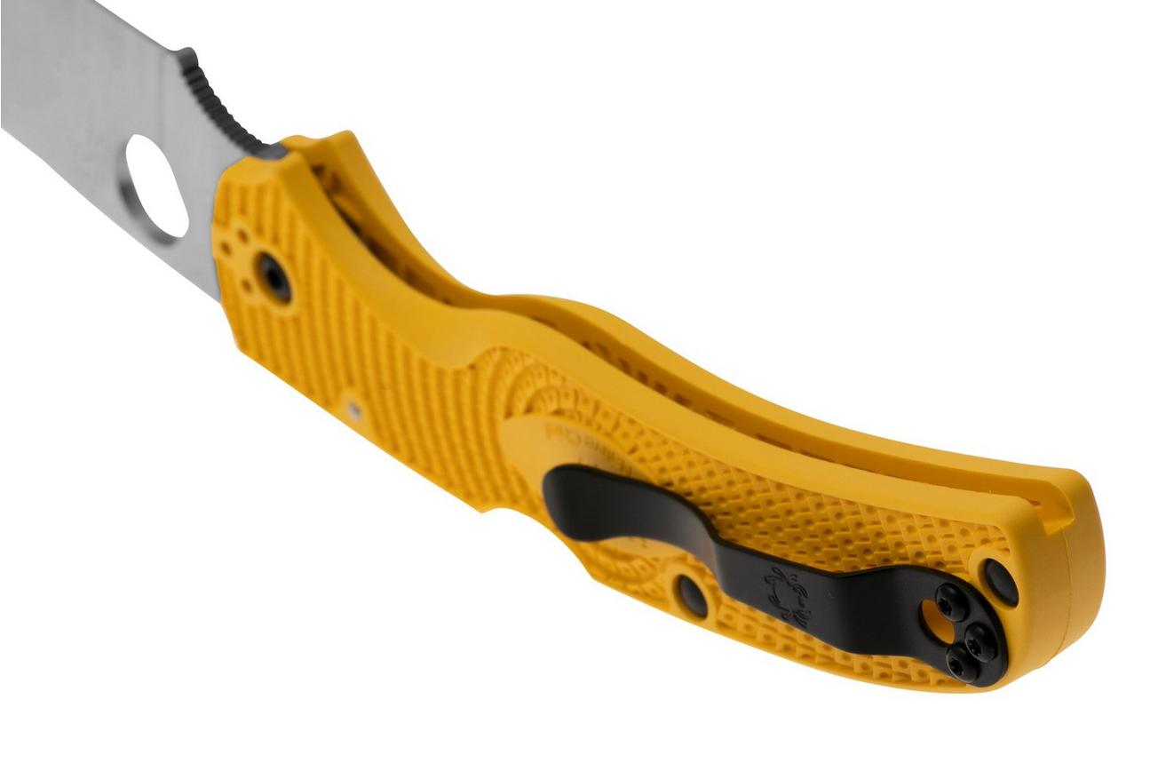 Spyderco Native Chief Salt Lightweight CPM Magnacut C244PYL Yellow FRN, zakmes