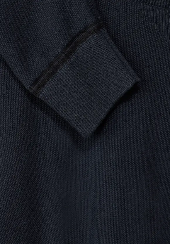 Pullover mit feiner Struktur - night blue