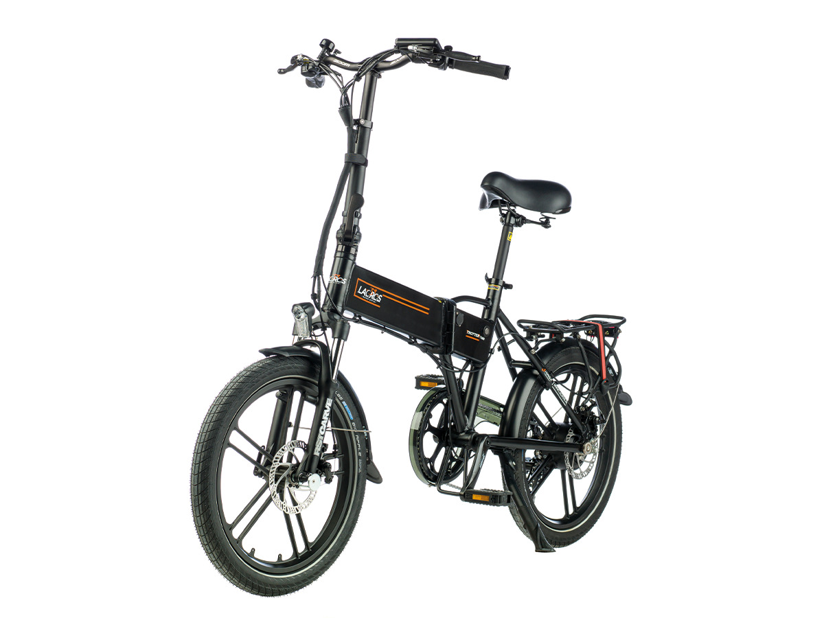 Lacros Trotter T400 Matzwart 13,6Ah elektrische vouwfiets