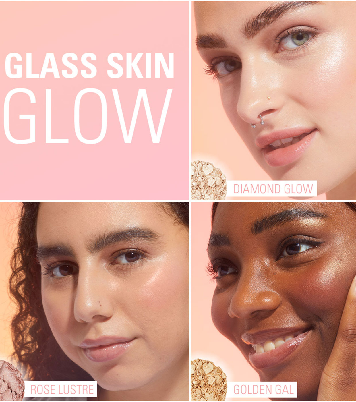 Revolution - Iluminador em pó Beam Bright - Rose Lustre