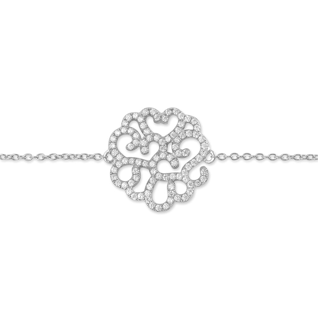 Bracelet Belambra Argent Blanc Oxyde De Zirconium