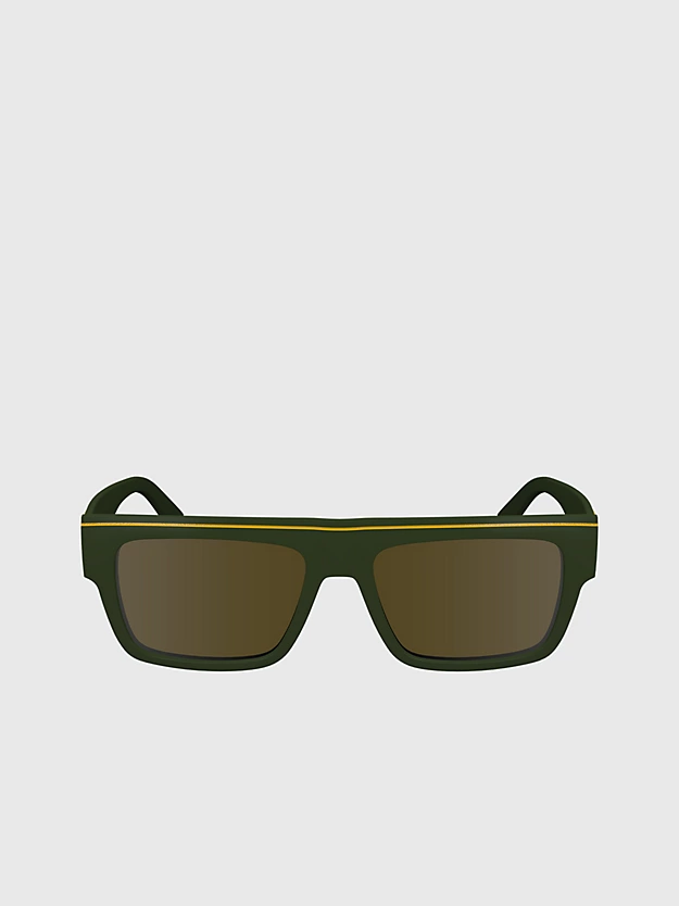 Óculos de Sol Retangulares Modificados CKJ24603S