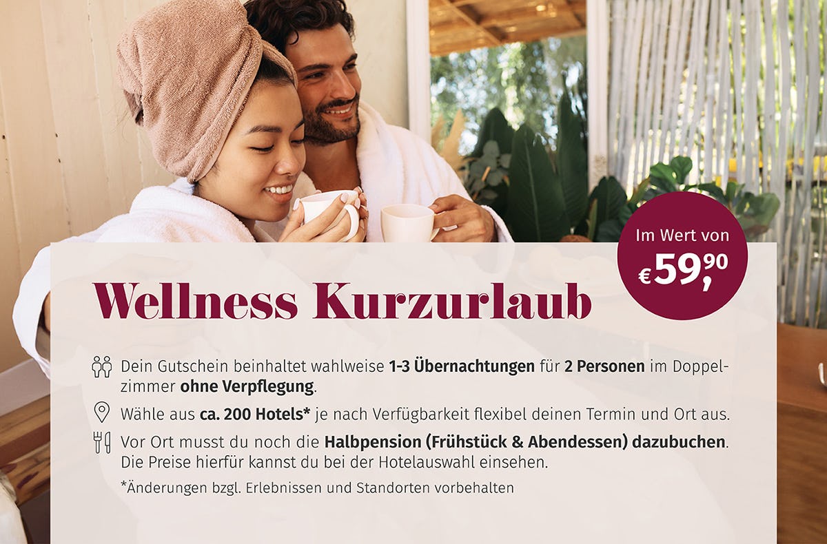 Wellness Kurzurlaub für 2