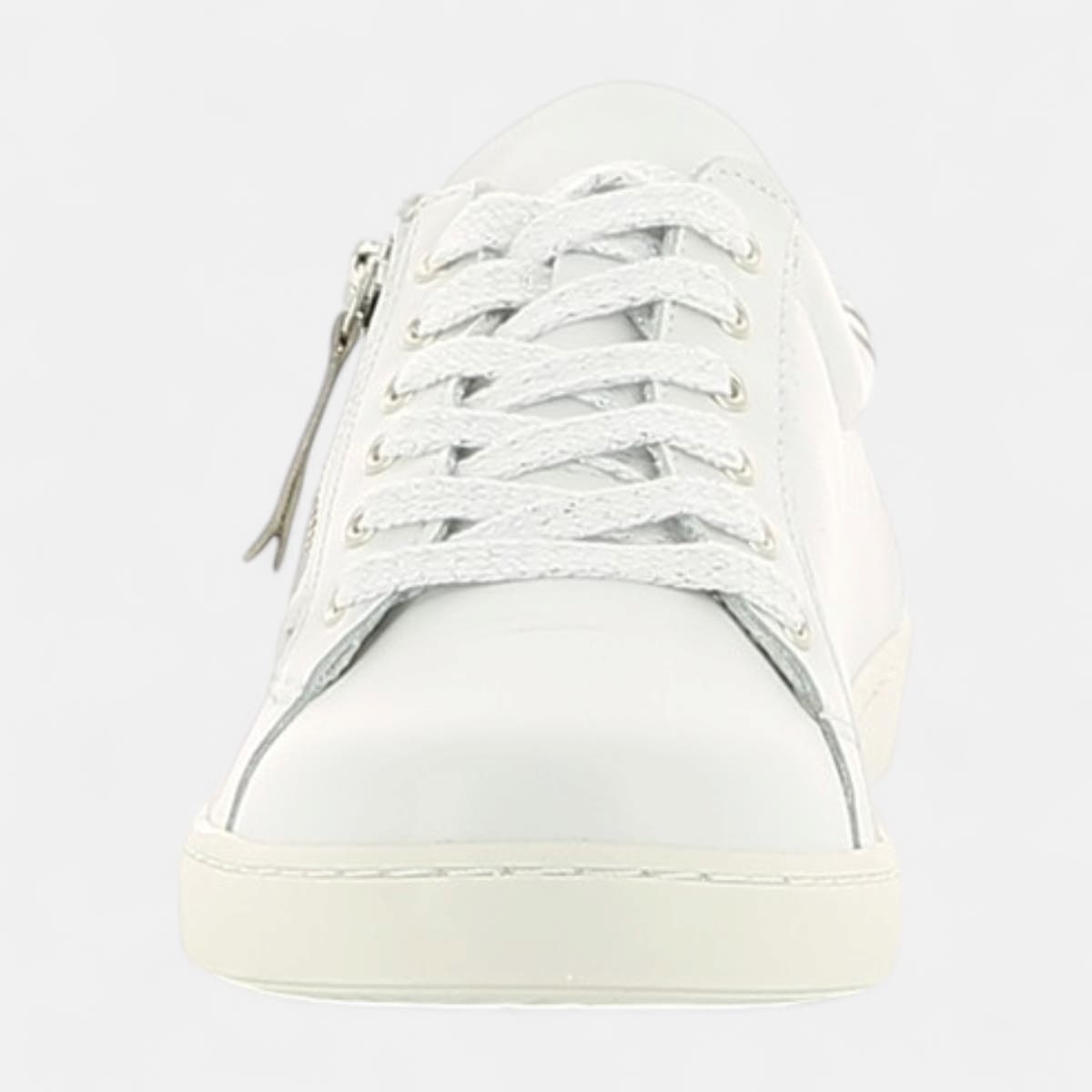 Baskets basses Femme en cuir blanc
