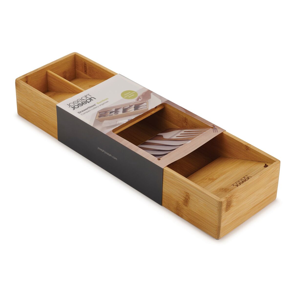 DrawerStore bestikkboks 40 x 12 cm, bambus