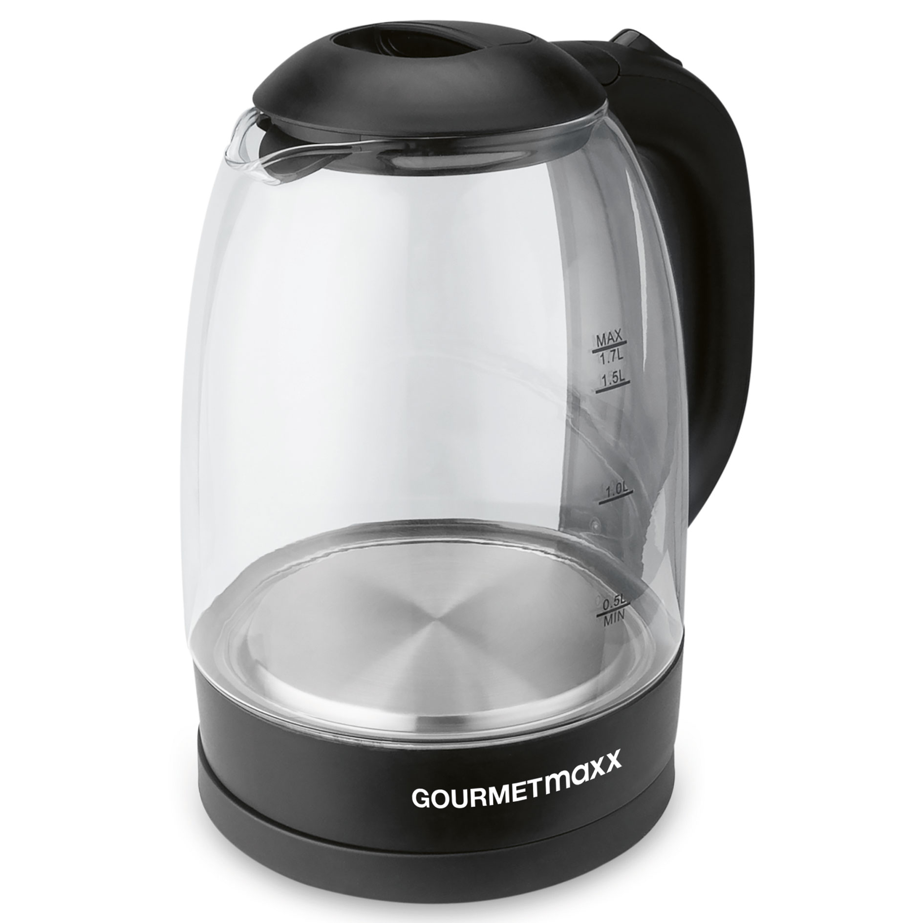 GOURMETMAXX Glas-Wasserkocher 13844 - schwarz