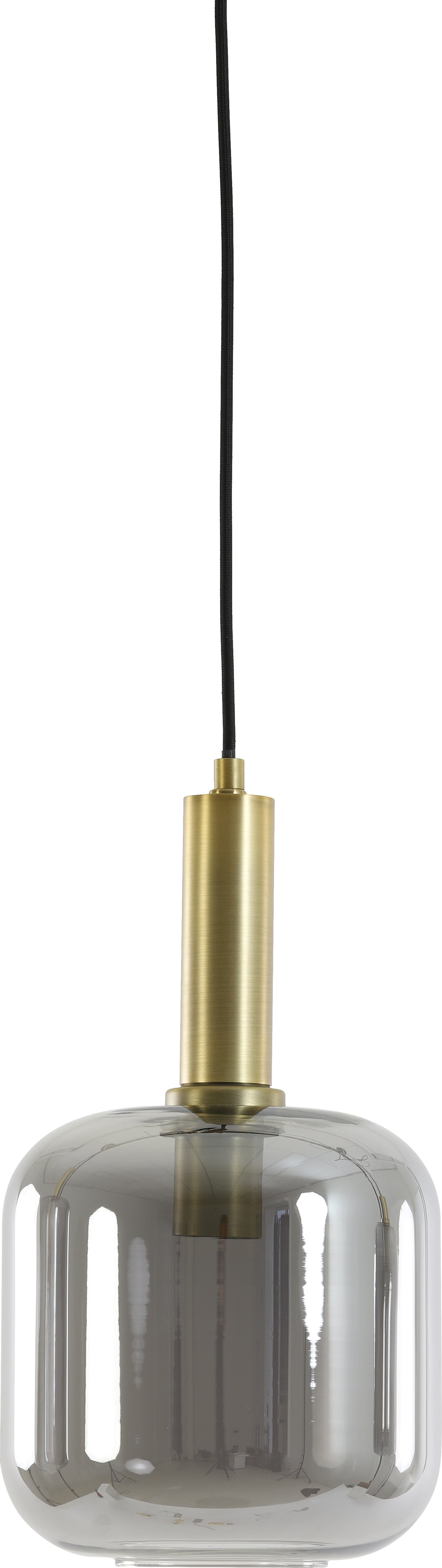 Light & Living hanglamp Lekar grijs / goud D 16 H 26 cm