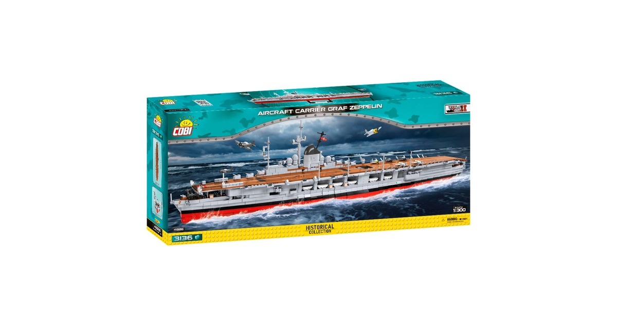 COBIAircraft Carrier Graf Zeppelin Constructiespeelgoed  (Schaal 1:300)