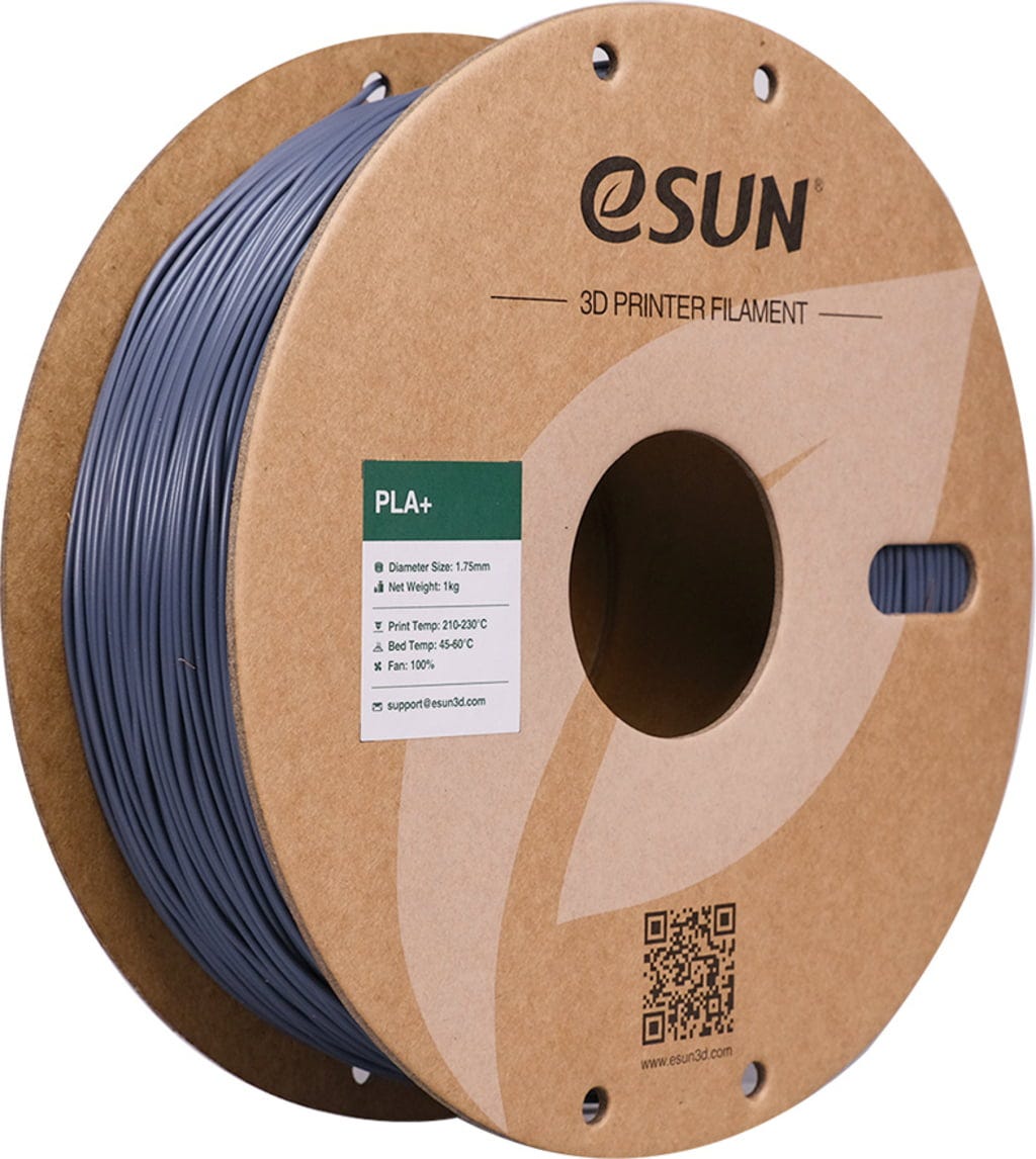 eSUN  PLA+ Gray, 1,75 mm / 1000 g    PLA-Filament mit verbesserten physikalischen Eigenschaften