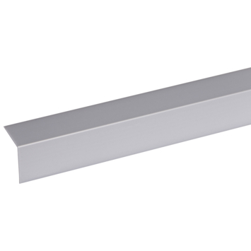 Hoekprofiel kunststof RVS look zelfklevend 25x25mm 260cm
