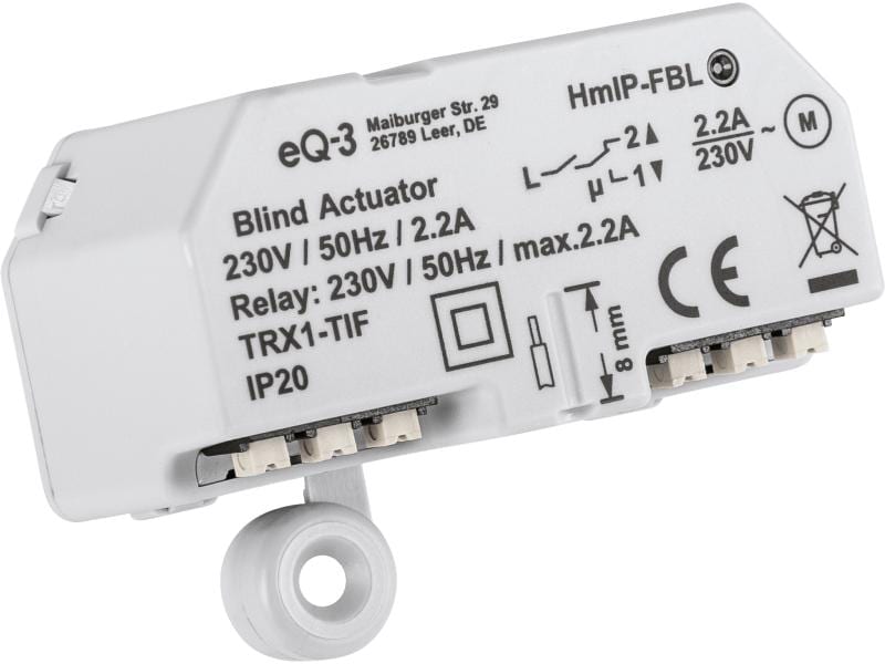 Homematic IP Smart Home Funk-Jalousieaktor Unterputz Unterputzaktor zum Steuern von Jalousien und Rollläden – HmIP-FBL