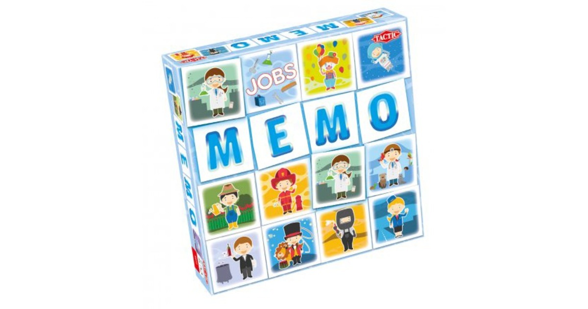 TacticMemo Jobs Memory  (Nederlands, 2 - 4 spelers, 10 minuten, Vanaf 3 jaar)