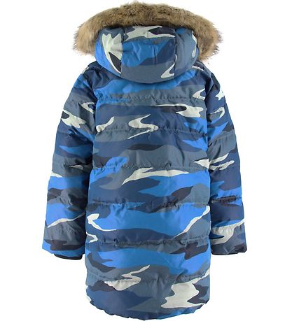 GANT Steppjacke - Landschaft - Blau m. Wellen