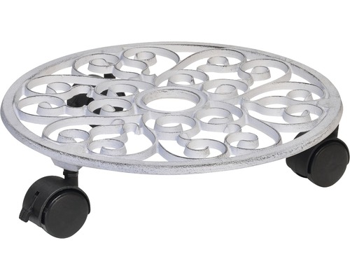 Wagner System Antieke plantenwagen ø 29 cm wit TK 50 kg
