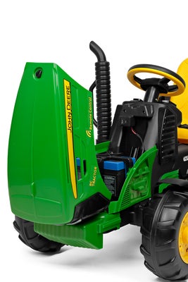 Peg Perego John Deere Heavy Duty Radiostyrt Firhjuling med Tilhenger