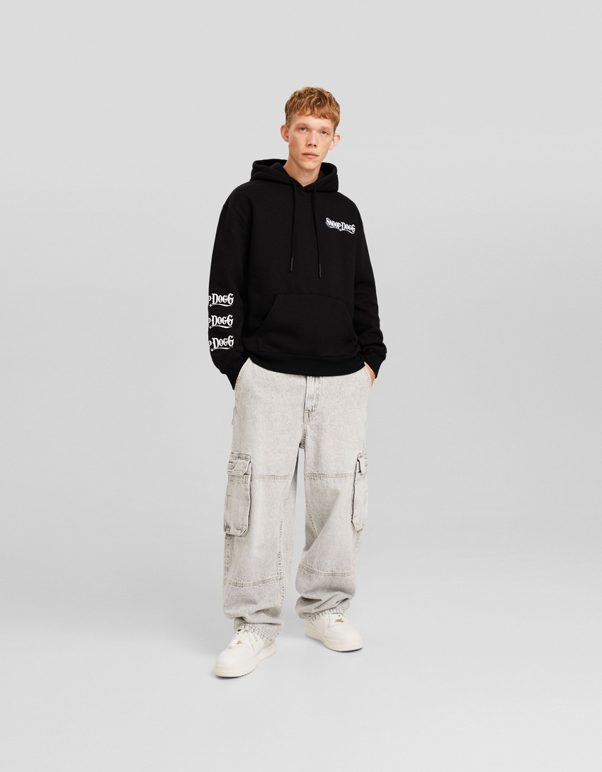 Moletom oversized com estampa do Snoop Dogg