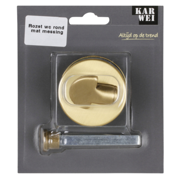 KARWEI vrij-bezet rozet rond messing mat
